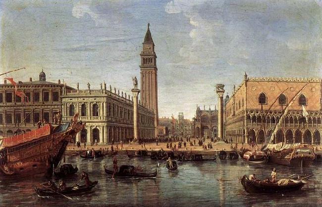 WITTEL, Caspar Andriaans van The Piazzetta from the Bacino di San Marco oil painting picture